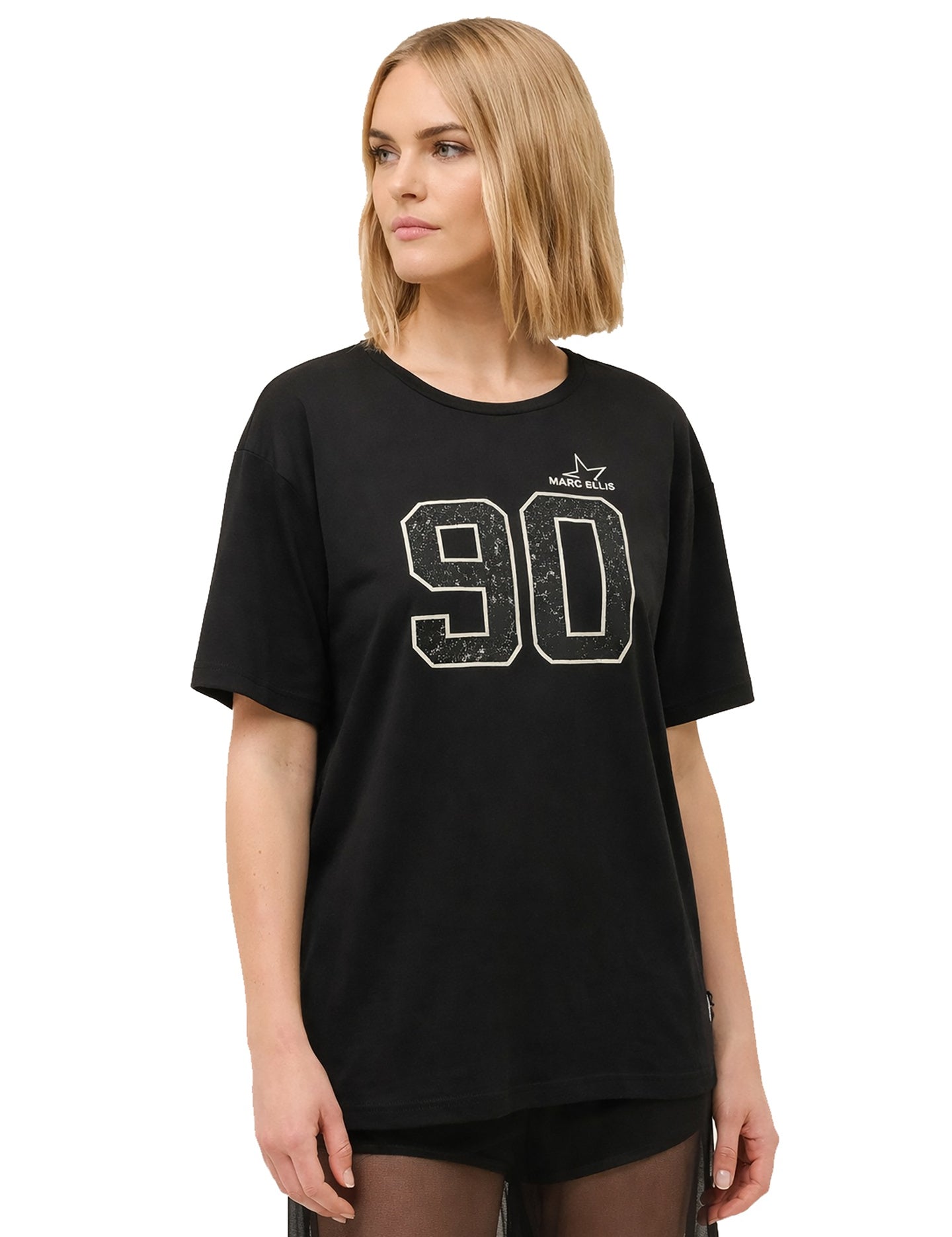 T-shirt Donna in Cotone Nero
