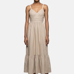 Vestito in Viscosa Taupe Roberta Rossi
