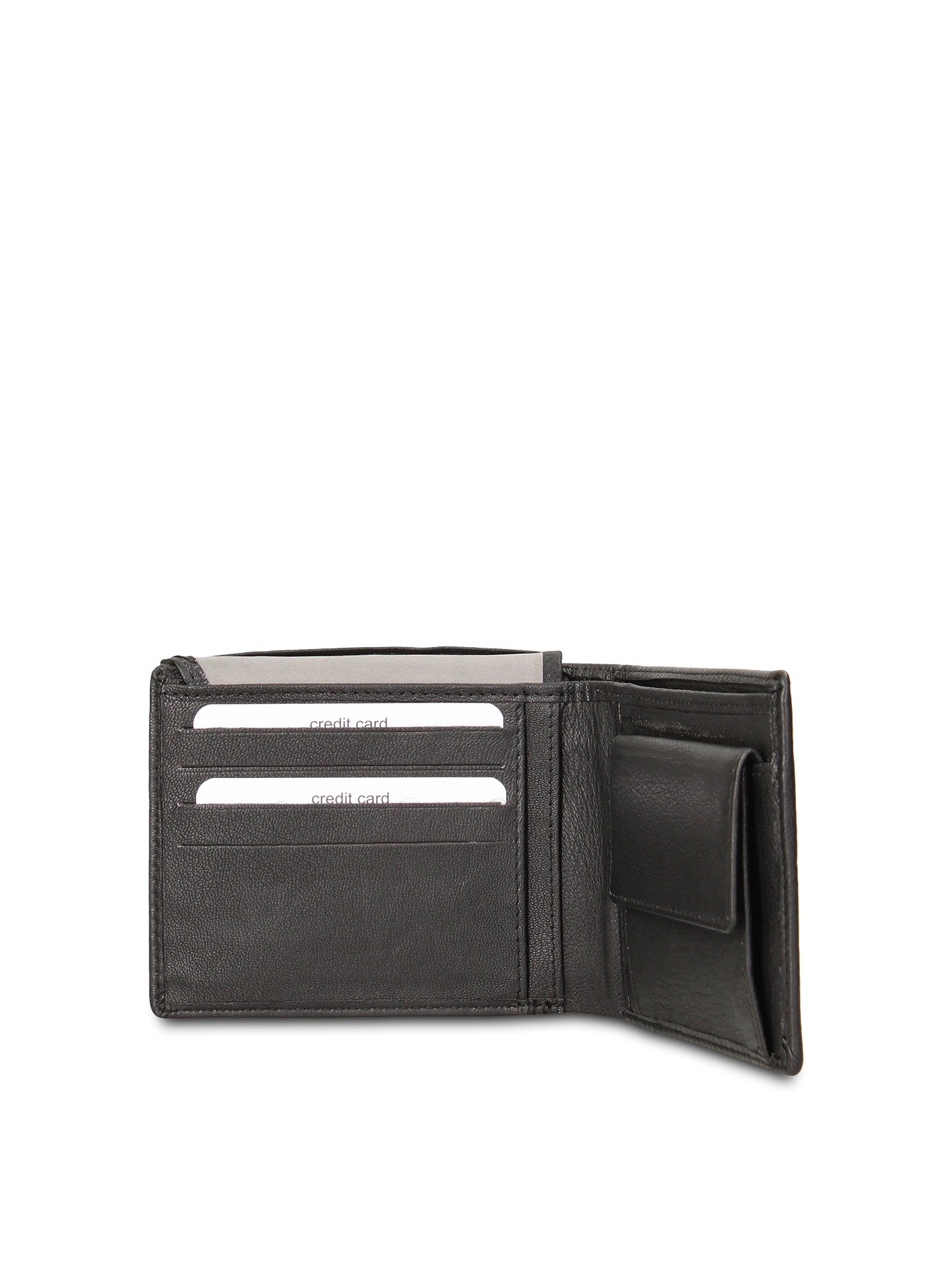 Portafoglio in Vera Pelle Nero