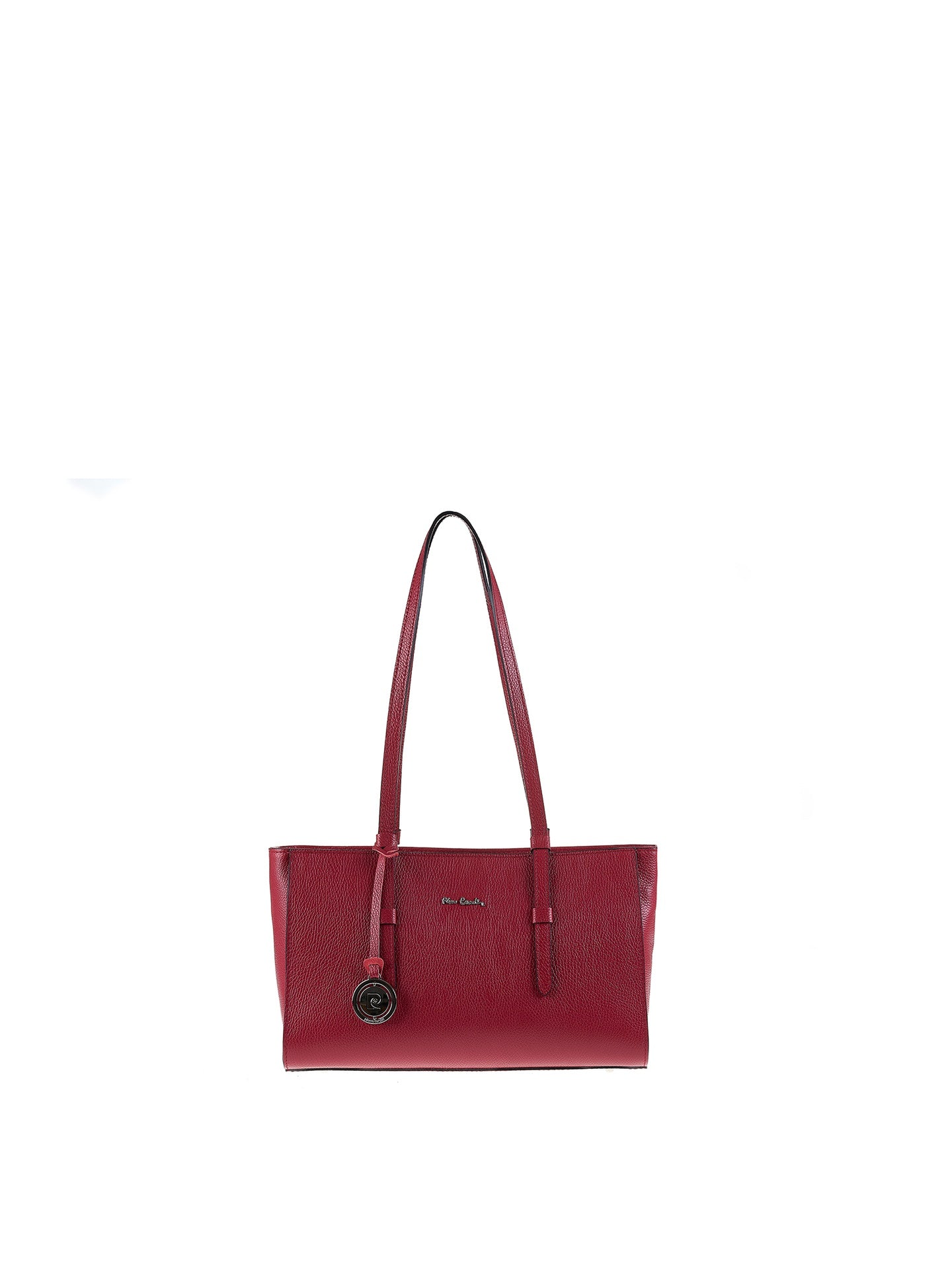 Borsa a Mano in Vera Pelle Rubino Pierre Cardin