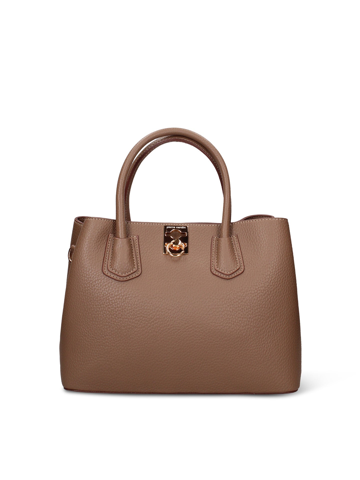 Borsa a Mano in Pelle Vegana Marrone Pierre Cardin