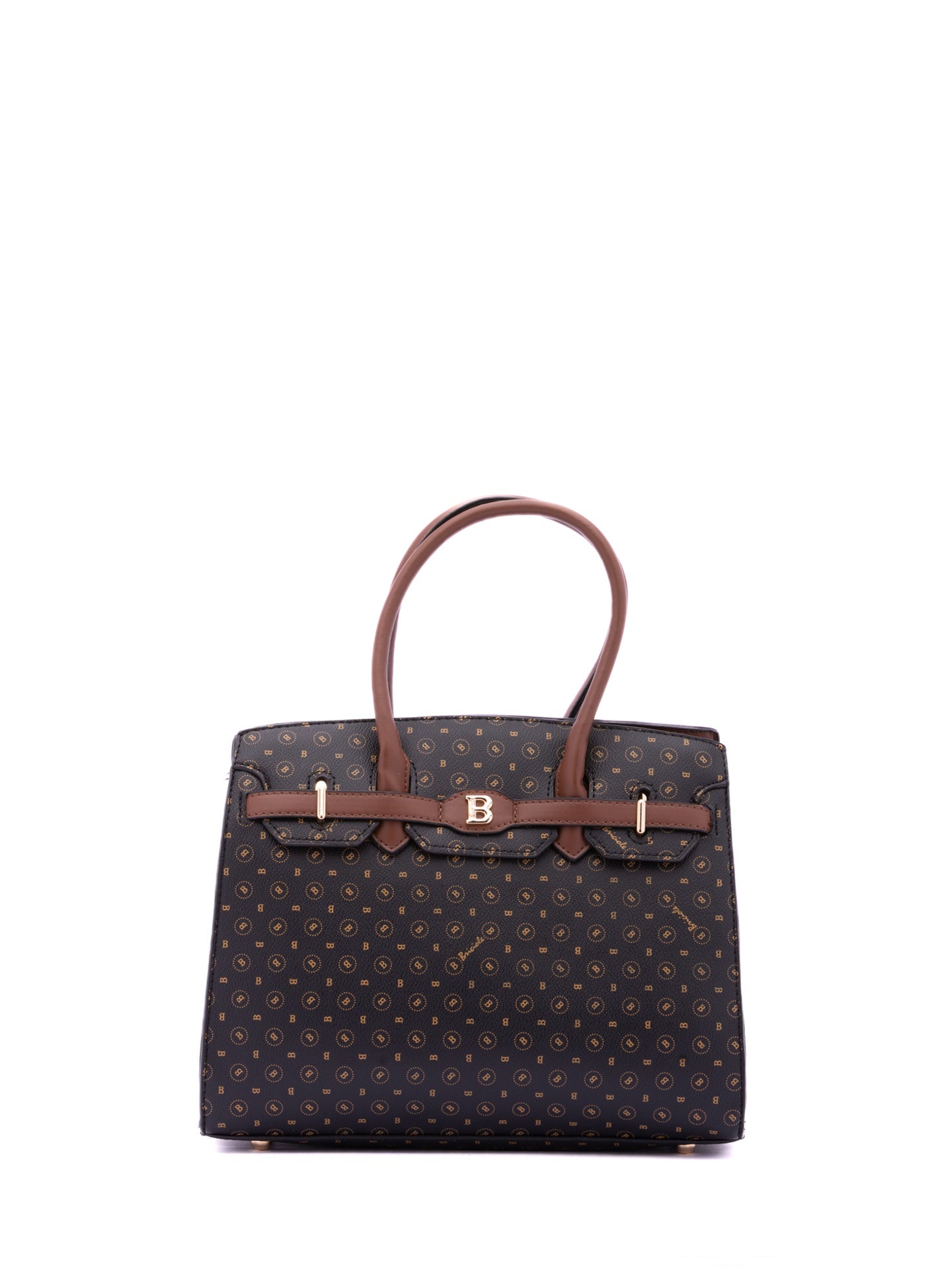 Borsa a Mano in Pelle Vegana Nero