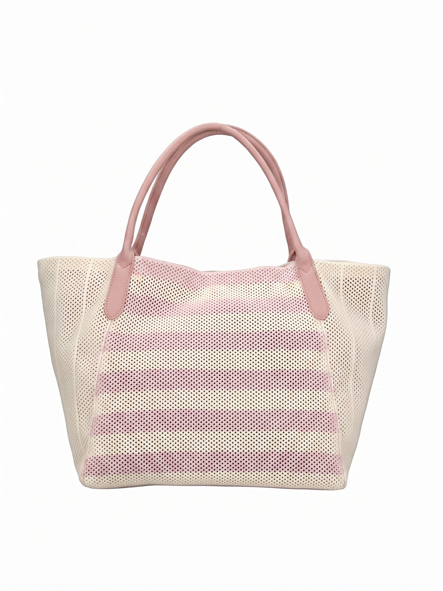 Borsa a Mano in Pelle Vegana Rosa