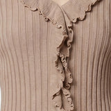 Vestito in Poliestere Taupe