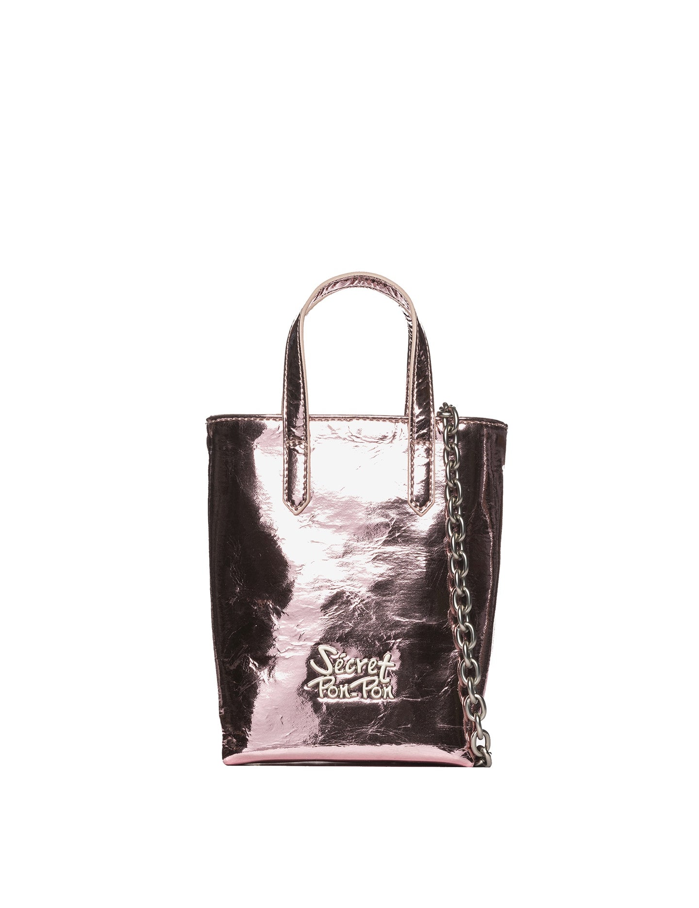 Borsa a Mano in Polyurethane Bronzo
