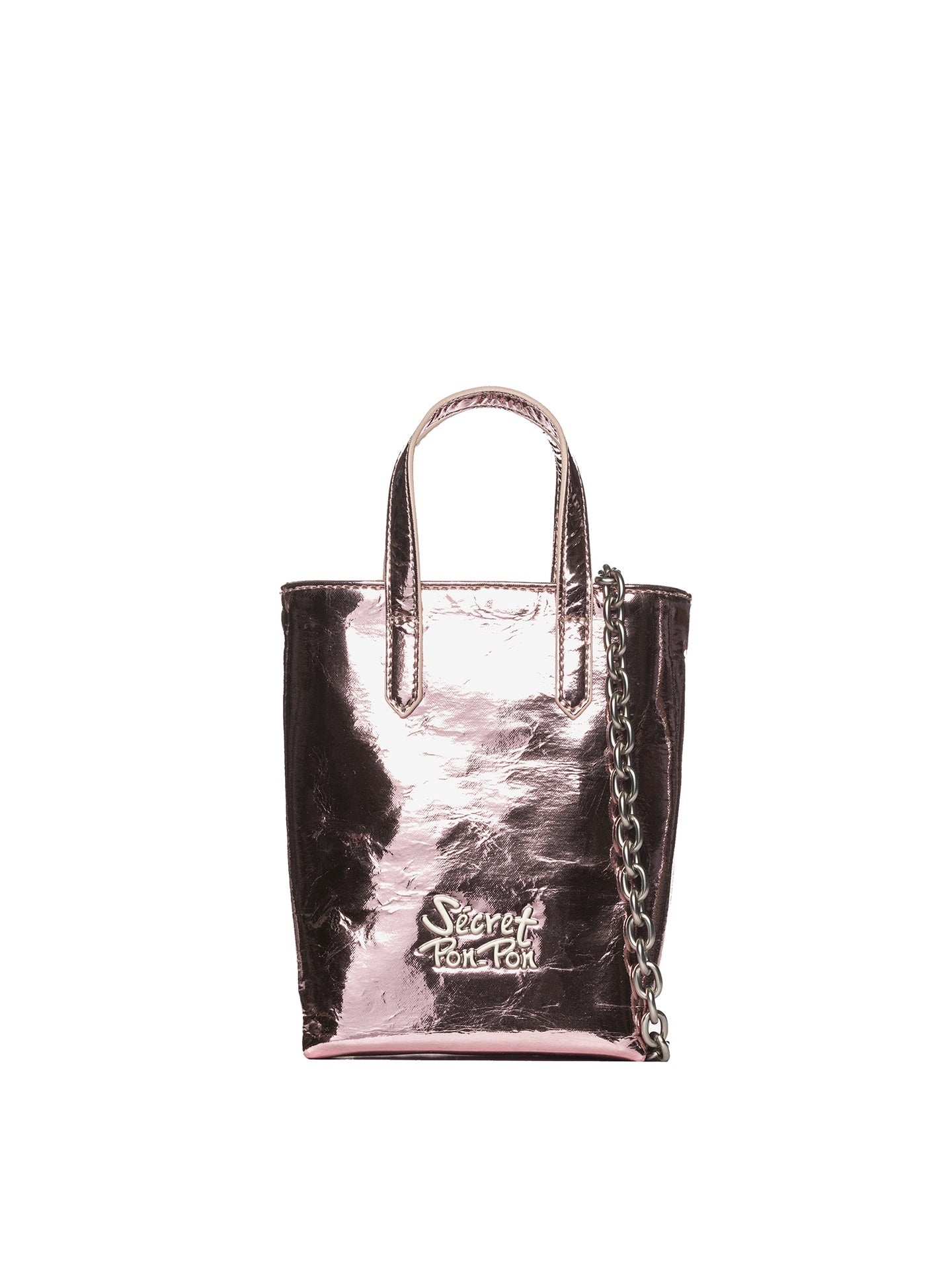 Borsa a Mano in Polyurethane Bronzo
