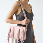 Borsa a Tracolla in Polyurethane Rosa