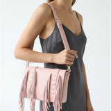 Borsa a Tracolla in Polyurethane Rosa