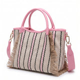 Borsa Shopper in Cotone Rosa