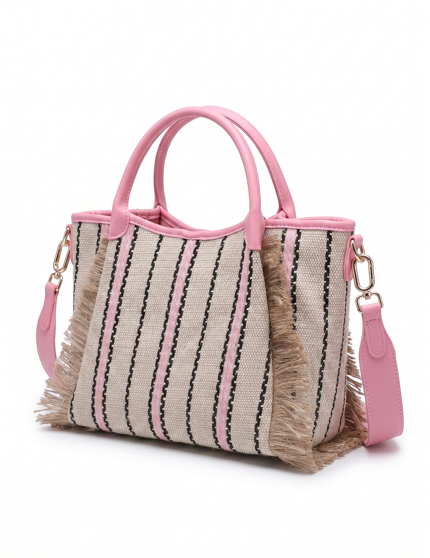 Borsa Shopper in Cotone Rosa