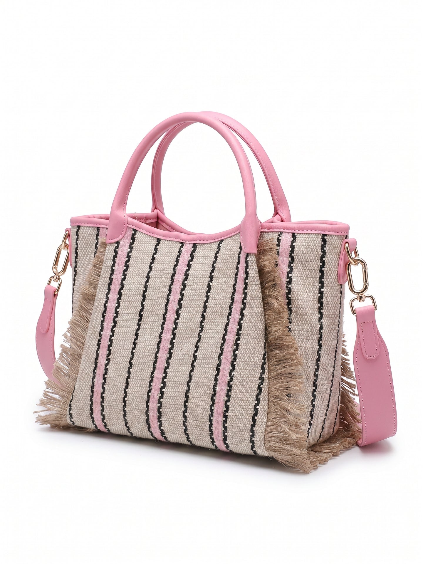 Borsa Shopper in Cotone Rosa