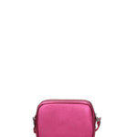 Borsa a Tracolla in Genuine Printed Suede Leather Fucsia