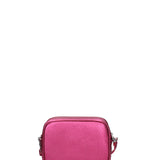Borsa a Tracolla in Genuine Printed Suede Leather Fucsia