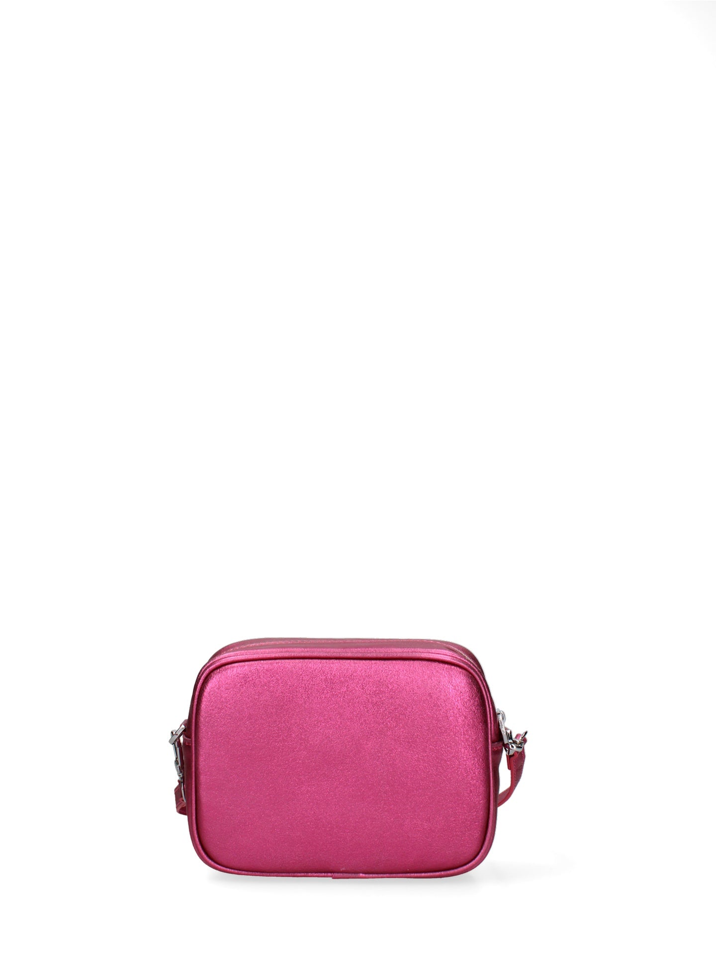 Borsa a Tracolla in Genuine Printed Suede Leather Fucsia