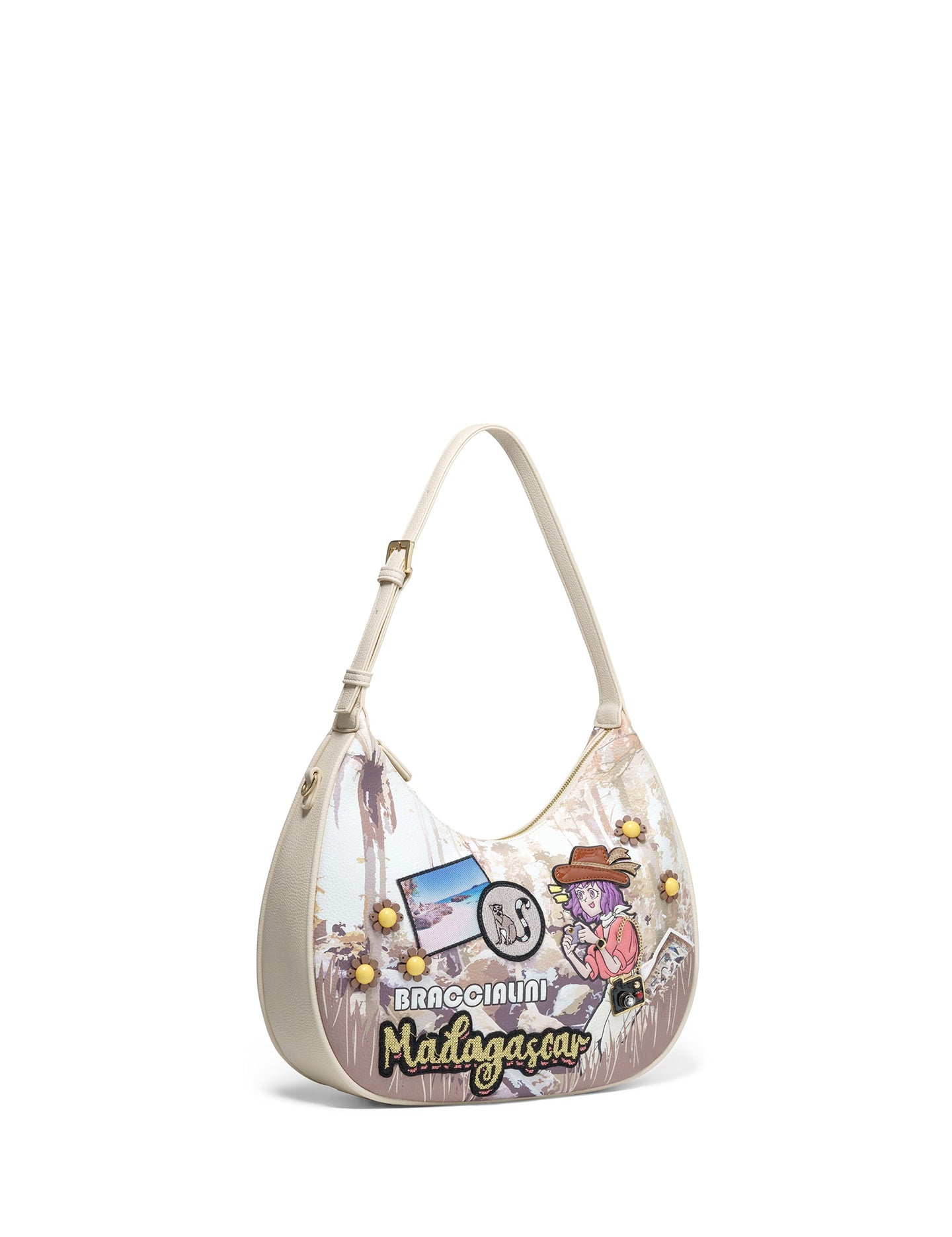 Borsa a Spalla in Poliestere Multicolore