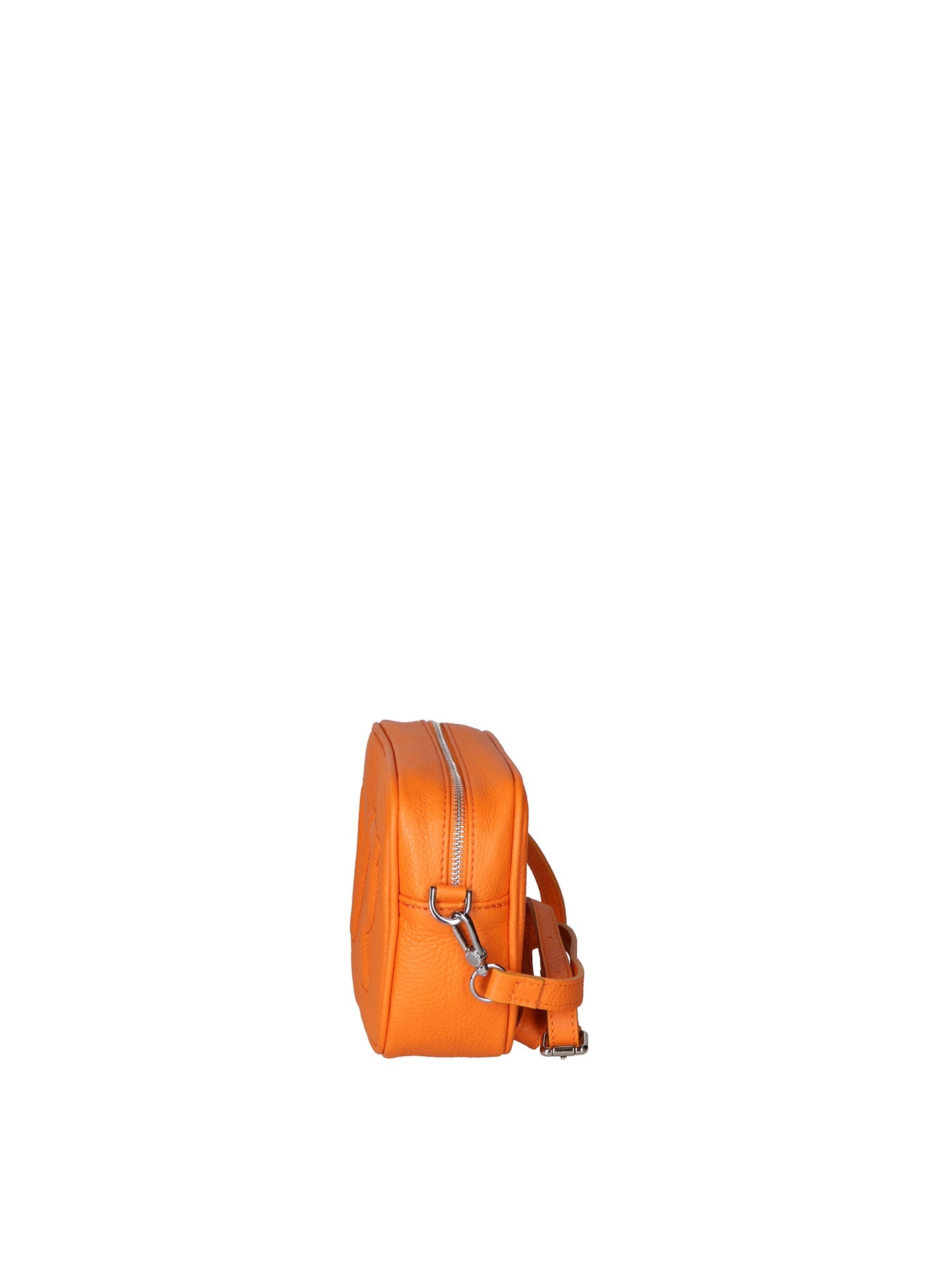 Borsa a Tracolla in Dollaro Leather Arancione