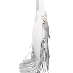 Borsa a Mano in Dollaro Leather Bianco