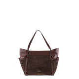 Borsa a Spalla in Vera Pelle Cioccolato Pierre Cardin