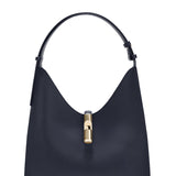 Borsa a Spalla in Pelle Ruga Blu Scuro Furla