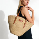 Braune Schultertasche aus echtem Leder