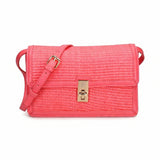 Borsa a Tracolla in Vera Pelle Arancione Pierre Cardin