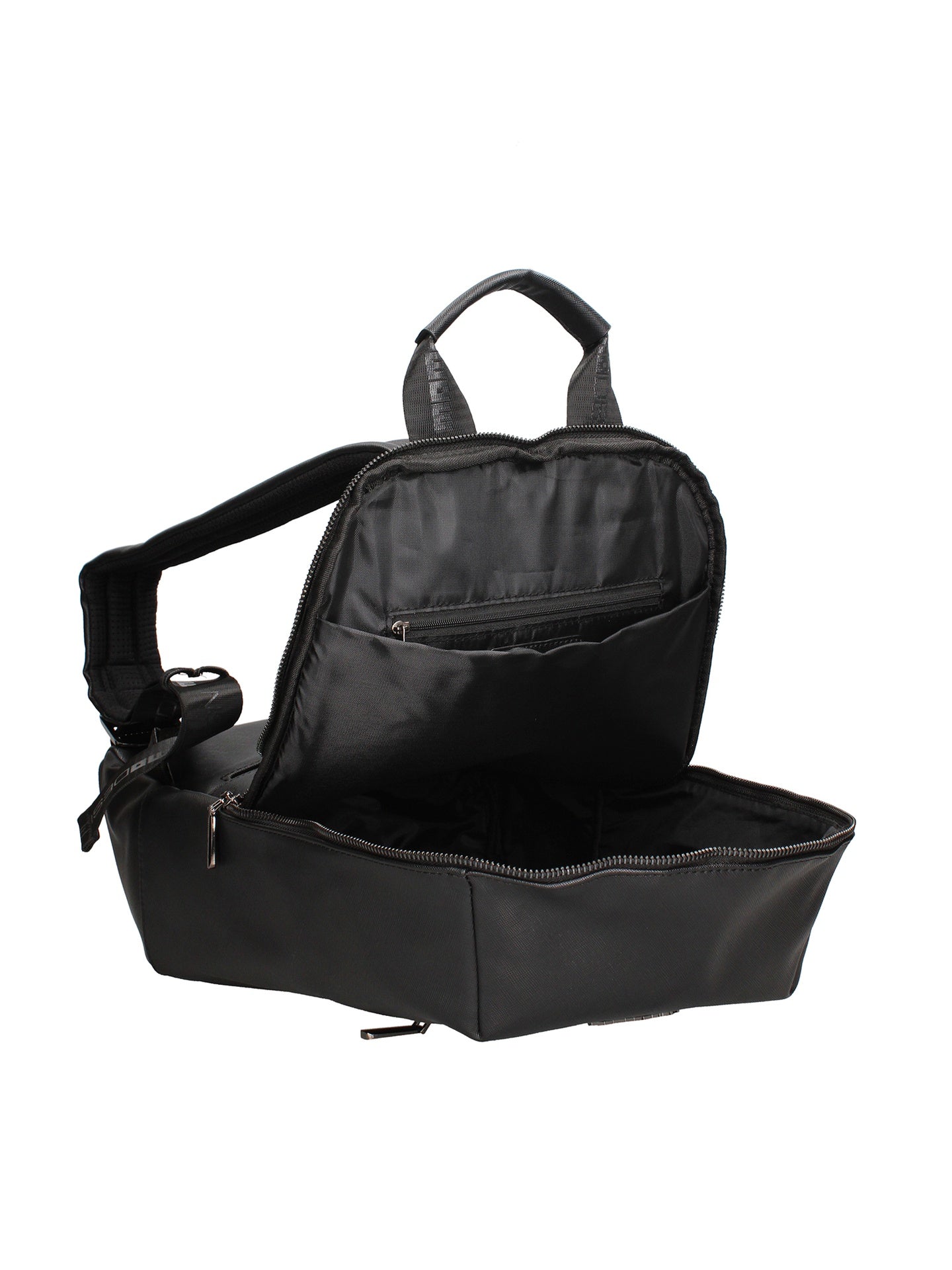 Zaino in Polyurethane Nero