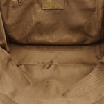 Borsa a Spalla in Dollaro Leather Beige Scuro