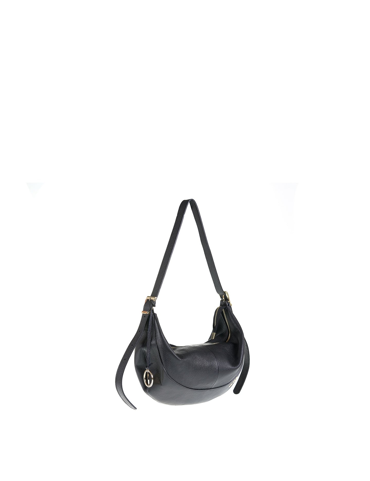 Borsa a Spalla in Vera Pelle Nero