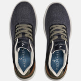 Scarpa stringata in Pelle Vegana Blu Navy