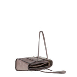 Handtasche aus taupefarbenem Echtleder