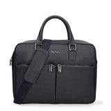 Dunkelblaue Tasche aus echtem Leder