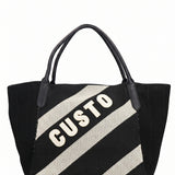 Borsa a Mano in Pelle Vegana Nero