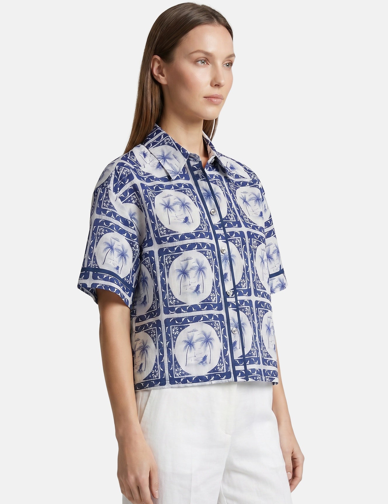 Vestito in Poliestere Blu Navy
