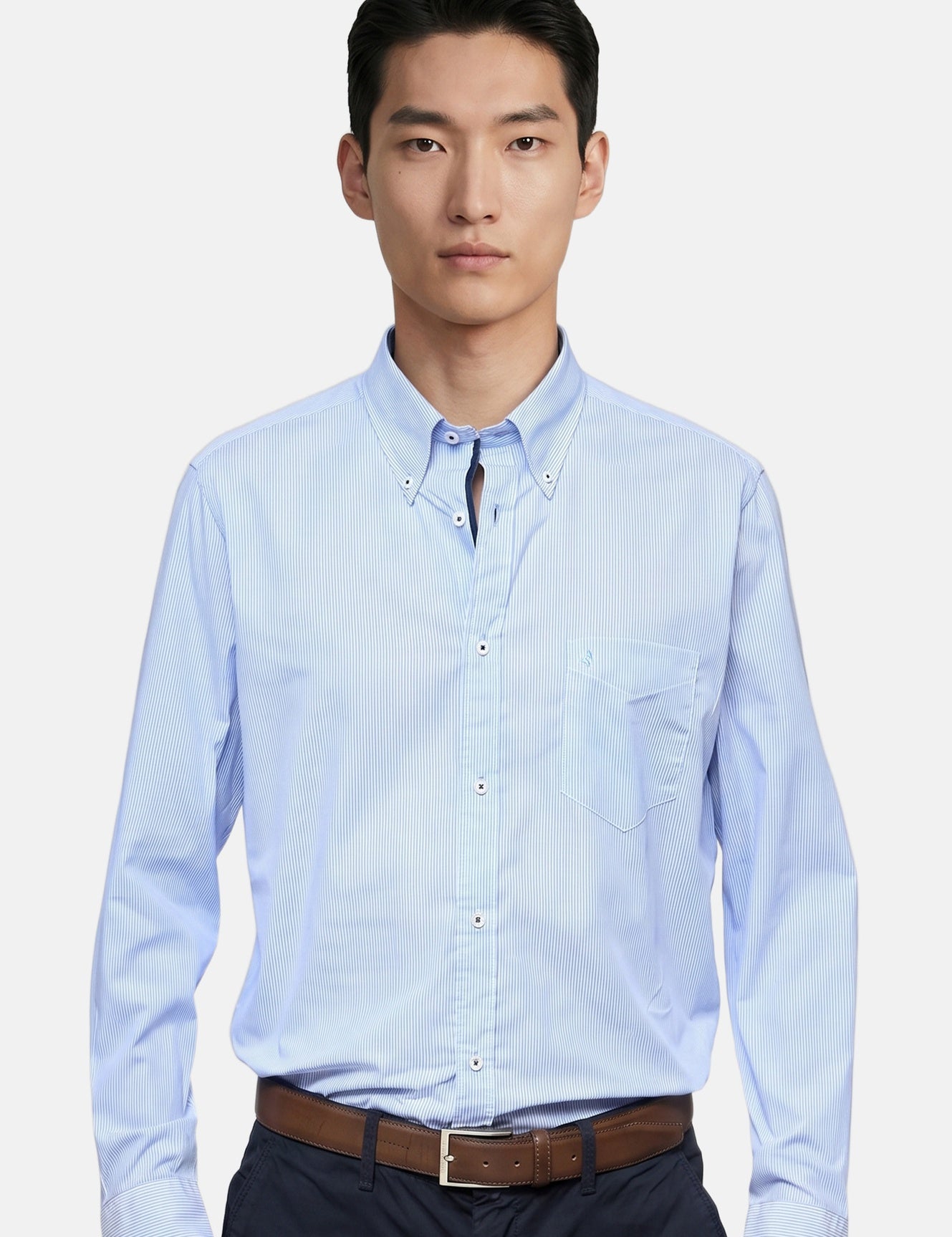 Camicia in Cotone Cielo Scuro Navigare