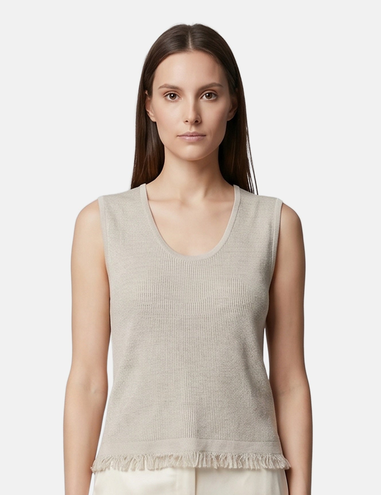 Vestito in Poliestere Beige Roberta Rossi