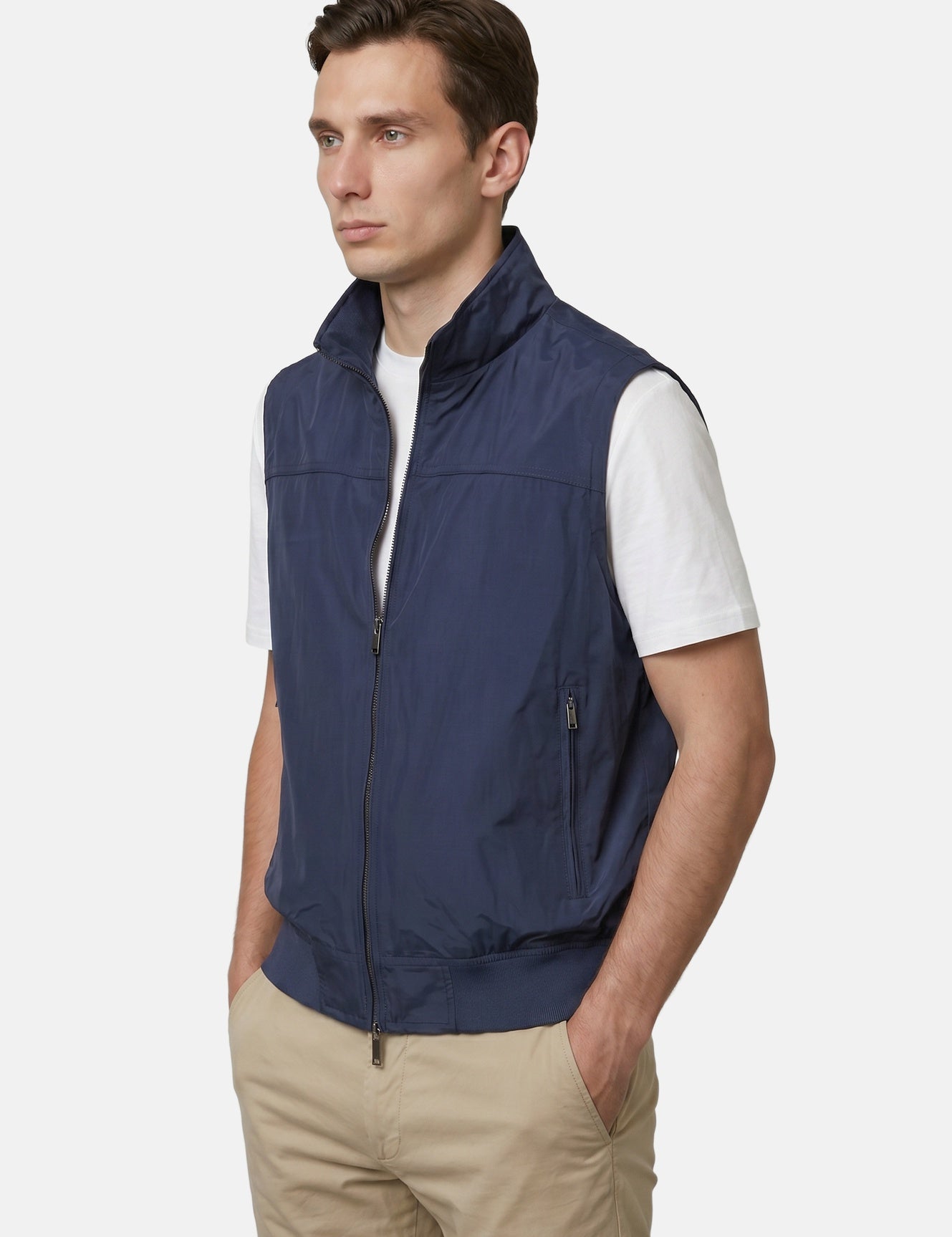 Gilet in Poliestere Blu Navy