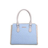 Borsa a Mano in Pelle Vegana Blu Pierre Cardin