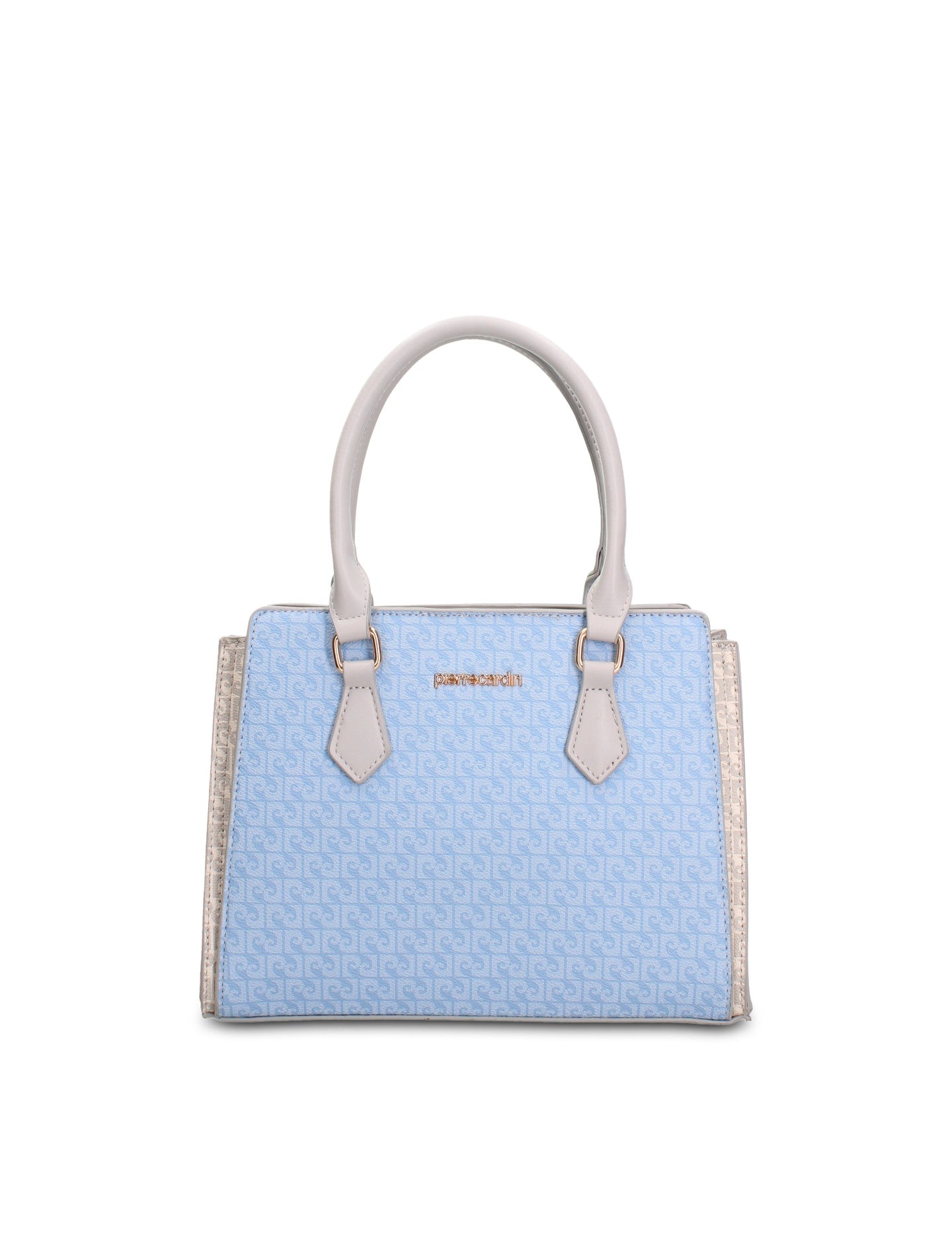 Borsa a Mano in Pelle Vegana Blu Pierre Cardin