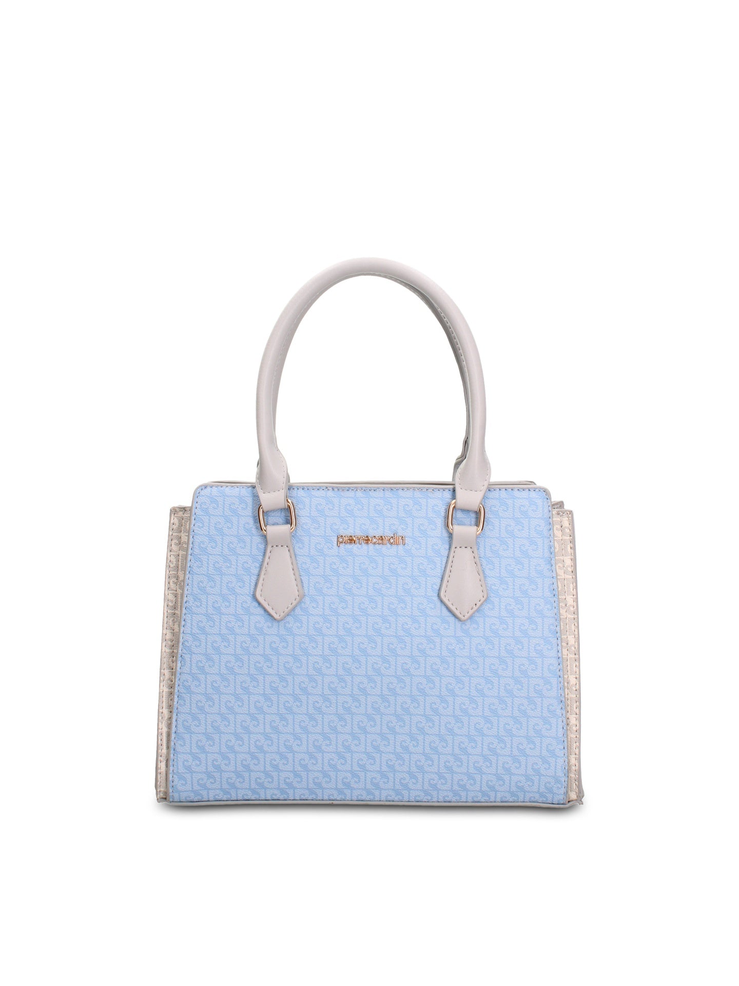Borsa a Mano in Pelle Vegana Blu Pierre Cardin