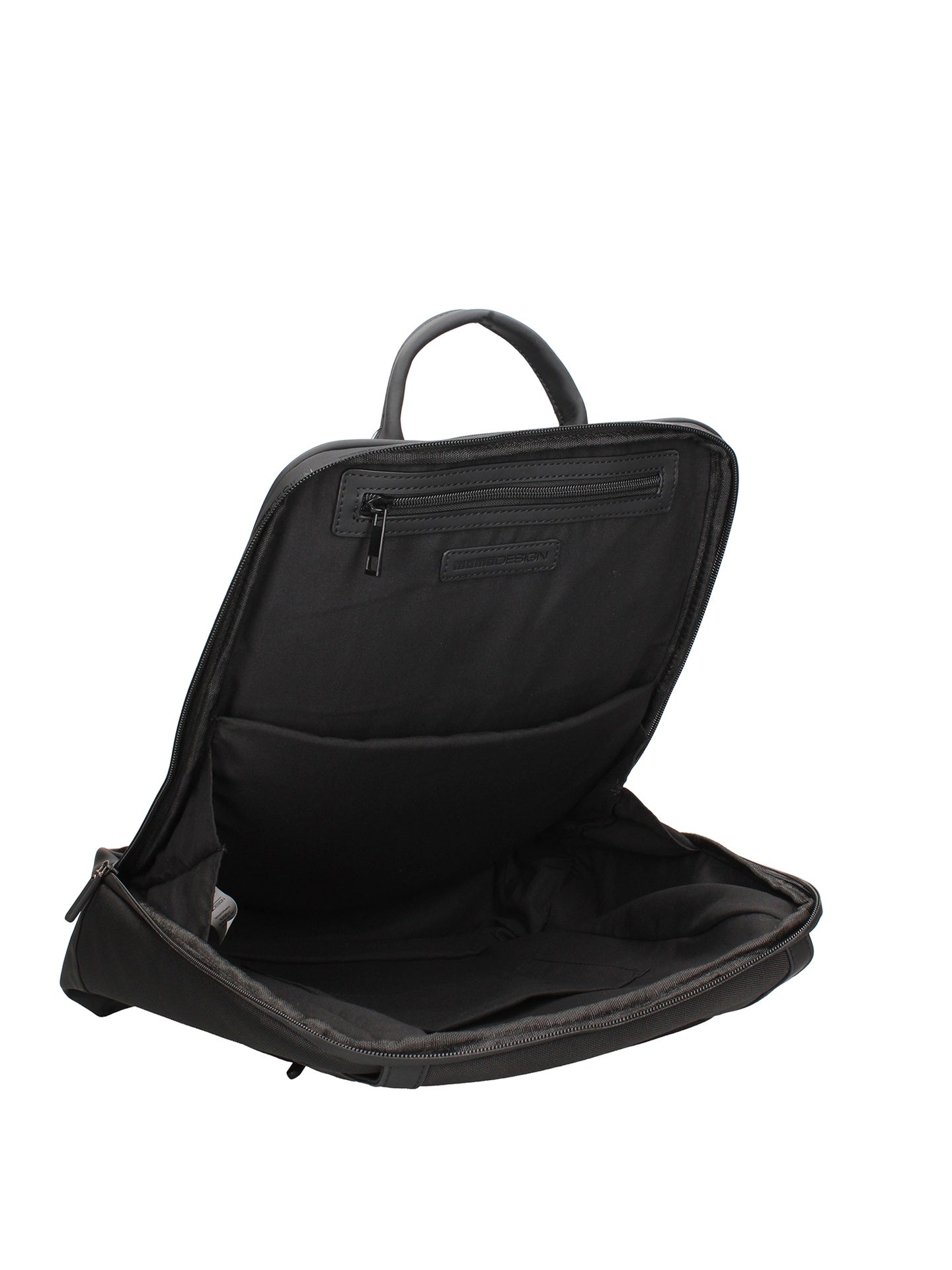Zaino in Polyurethane Nero