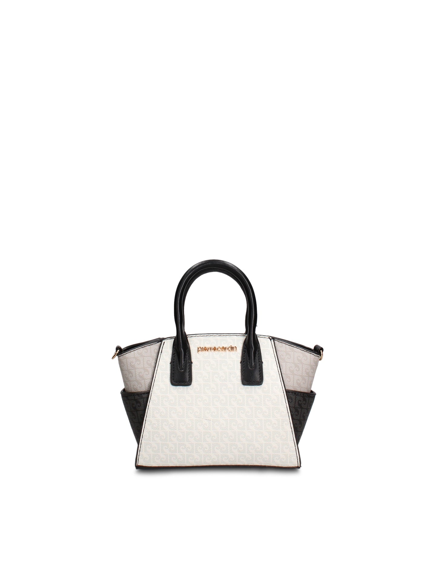 Borsa a Mano in Pelle Vegana Bianco Pierre Cardin
