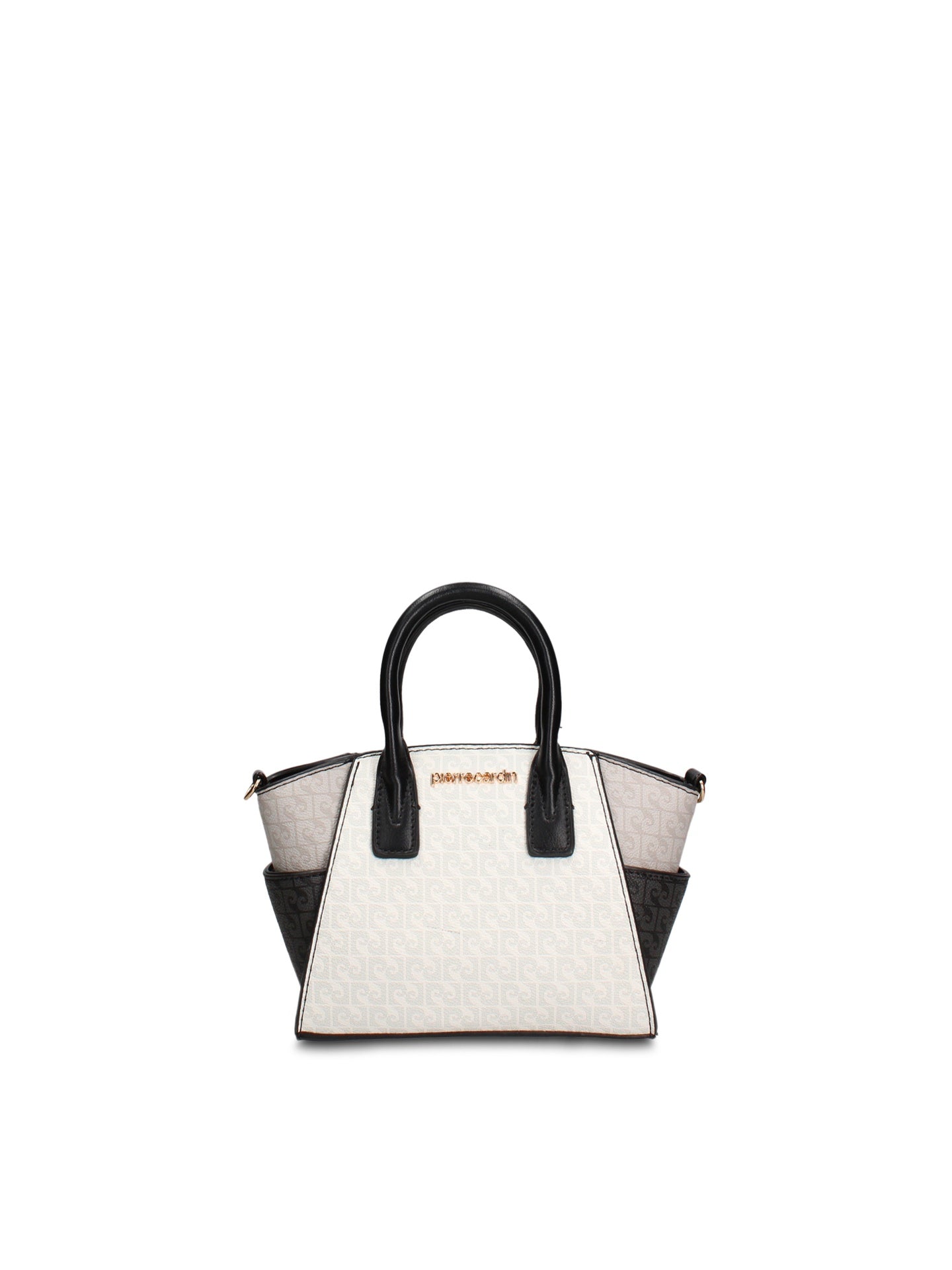 Borsa a Mano in Pelle Vegana Bianco Pierre Cardin