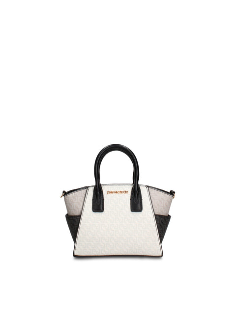 Borsa a Mano in Pelle Vegana Bianco