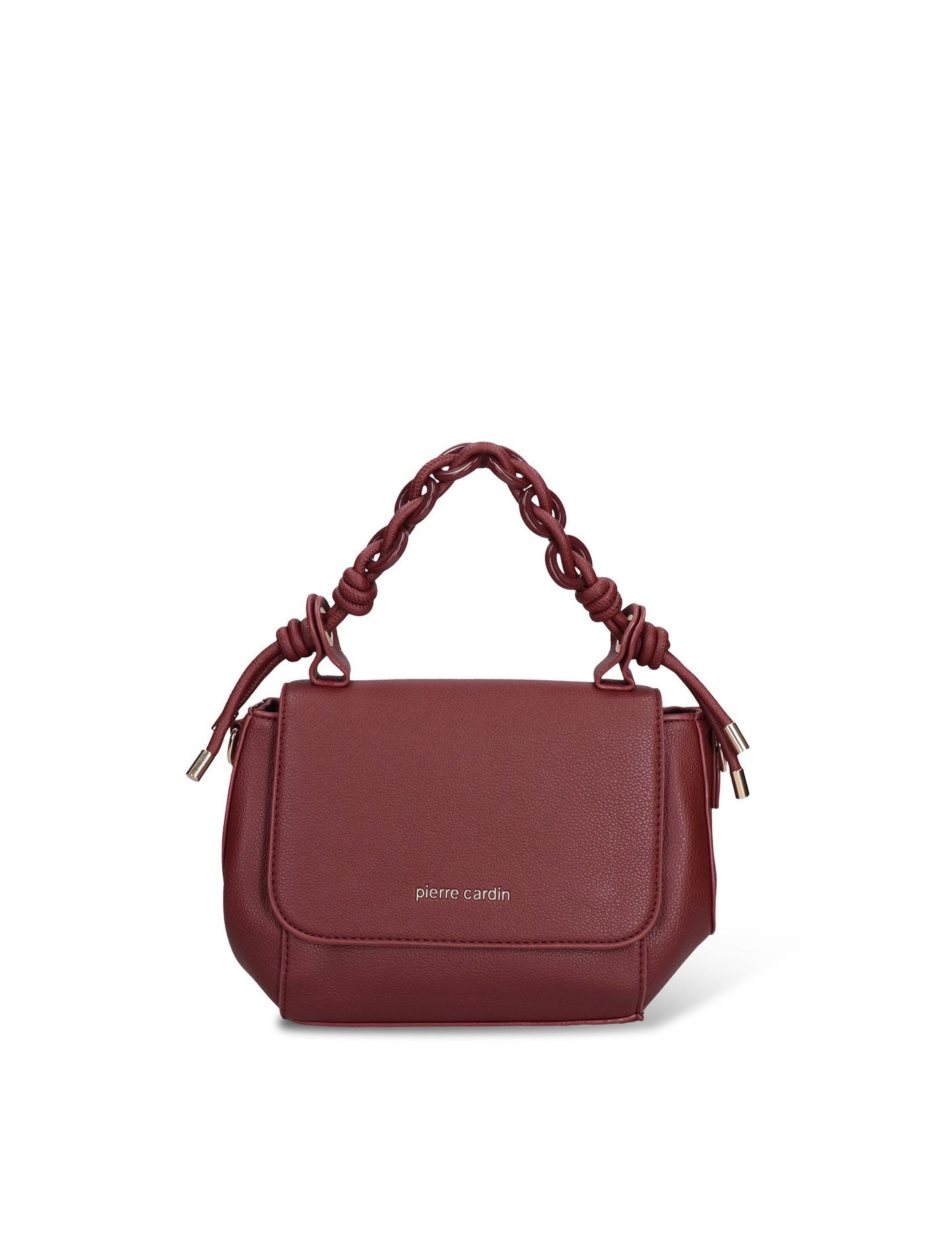 Borsa a Mano in Pelle Vegana Bordeaux Pierre Cardin