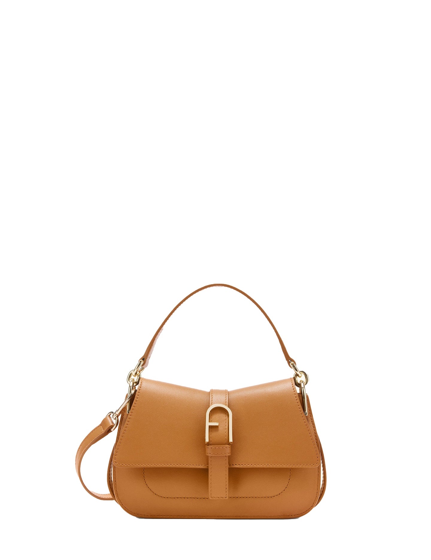 Borsa a Mano in Pelle Ruga Tabacco Furla