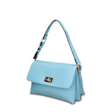 Borsa a Tracolla in Pelle Vegana Azzurro Pierre Cardin
