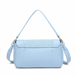 Borsa a Tracolla in Pelle Vegana Blu