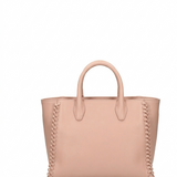 Borsa a mano in Pelle Vegana Nude