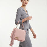 Borsa a Mano in Polyurethane Rosa