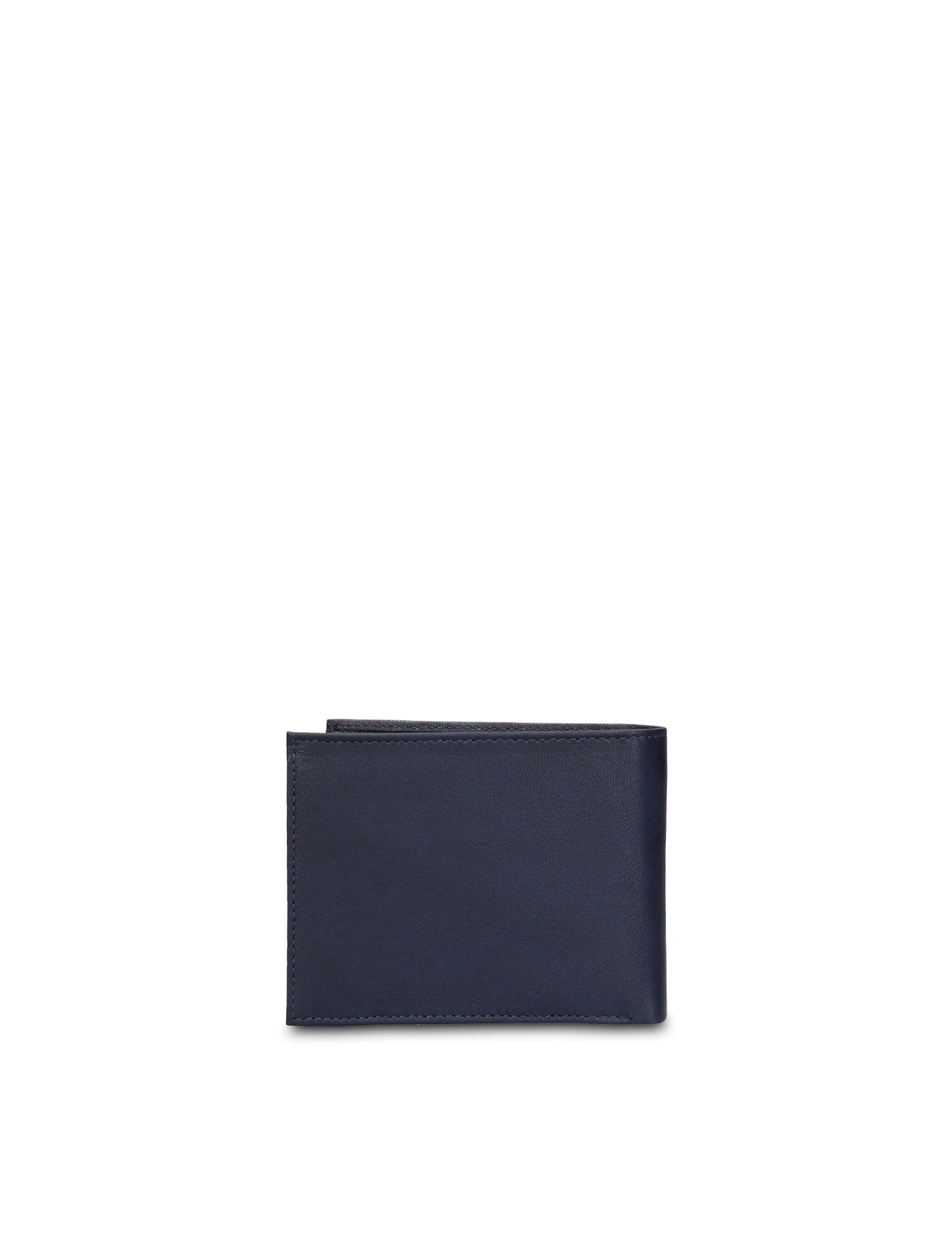 Portafoglio in Vera Pelle Blu Scuro